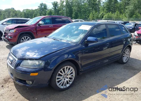 2006 Audi A3 2.0T z USA, uszkodzony, nr VIN WAUNF78P76A020311